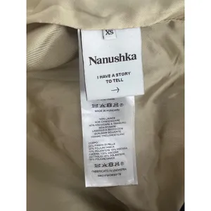 Nanushka Ado Regenerated Leather Biker Jacket‎ Black Espresso XS thumbnail 13