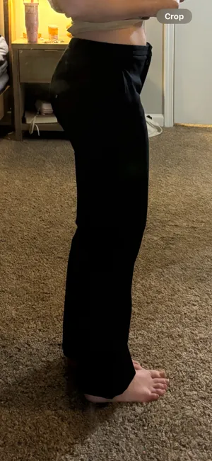 Abercrombie black low-rise trouser pants (short) thumbnail 6
