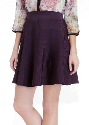 Ted Baker Skarlet purple skater fit and flare skirt sz‎ 10 thumbnail 1