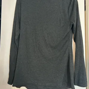 White House Black Market Charcoal Knit Top thumbnail 2