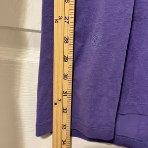 Lululemon Classic Fit Cotton Blend Scoop Dress Size 4 Purple Linen Tank Shirt thumbnail 8