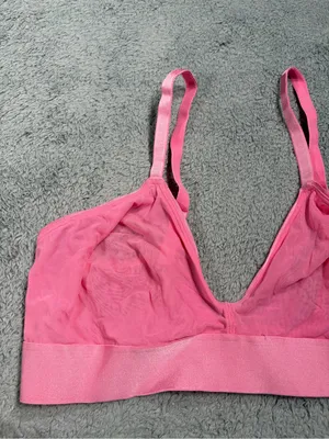 Parade Pink Wireless Mesh Bralette XL thumbnail 2