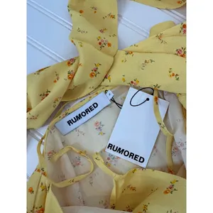 NWT Rumored Sirena Midi Wrap Dress Windswept Floral Halter Slit Womens Size S thumbnail 6