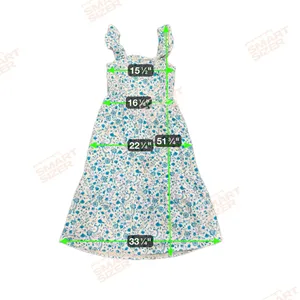 Draper James Square Neck Ruffle Strap Midi Dress‎ Size M thumbnail 12
