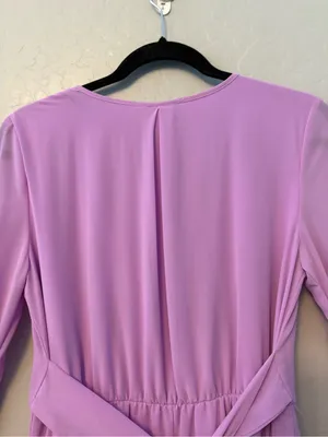 Pinkblush Ricarica lavender maternity long sleeve maxi dress medium NEW thumbnail 11