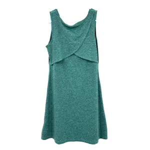 Patagonia Size Medium Green Sleeveless Dress Tulip Back Athletic Athleisure‎ thumbnail 2