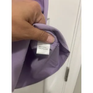 Women Purple Oversized Sweatshirt Dress Solid Long Sleeve Crewneck Size Medium thumbnail 3
