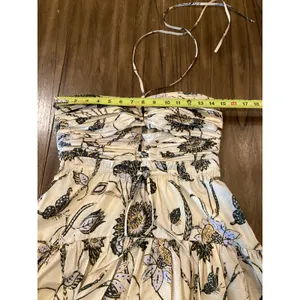 ULLA JOHNSON Ella lemon balm floral cut out halter midi dress size 2 thumbnail 8