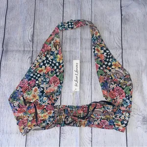 NWT For Love & Lemons Deidre Halter Scarf Top thumbnail 4