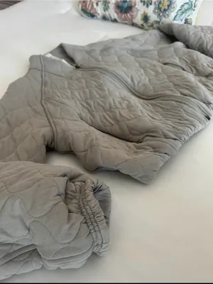 lululemon athletica Light Gray Quilted Zip Jacket thumbnail 5