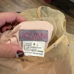 Jovani Prom 31073 Blush Pink Rhinestone Illusion dress thumbnail 7