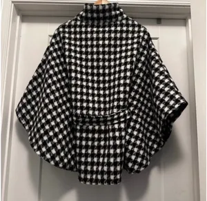 Juicy Couture poncho houndstooth thumbnail 2
