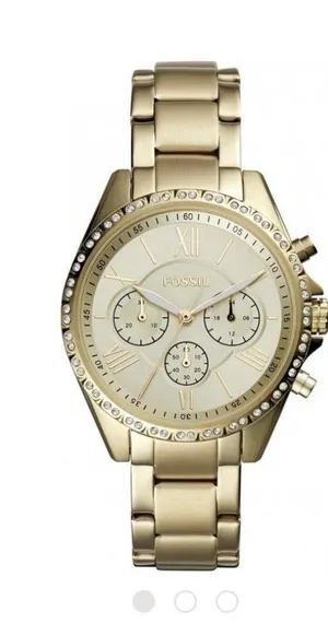 Fossil Modern BQ1775 Womens Gold Stainless Steel Analog Dial Quartz Watch HME682 thumbnail 1