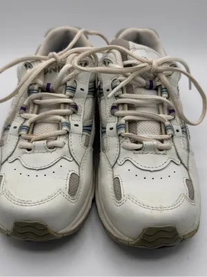 Vionic Walker Womens 7 Wide White Purple Orthotic Arch Support Walking Shoes thumbnail 2