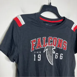 Nike Atlanta Falcons t-shirt black‎ red white womens size medium NFL new thumbnail 2