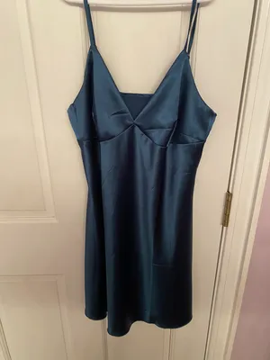 Blue Satin Dress thumbnail 2