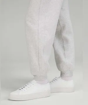 Lululemon Scuba High Rise Relaxed Joggers Heathered Light Gray Size 4 thumbnail 3