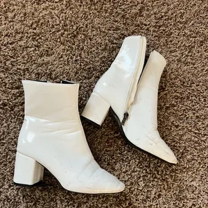 Women's White Ankle Boots thumbnail 2