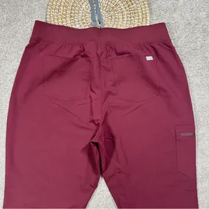 Figs Scrubs Set Zamora Jogger Pants XXLT & Rafaela Oversized Top Burgundy XL thumbnail 7