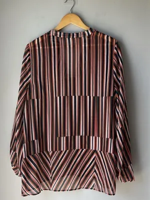 Cabi Chiffon Sheer Balloon Sleeve Blouse thumbnail 3