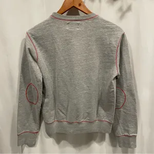 Vintage look Izod Collegiate OSU Ohio State crew neck gray kangaroo sweatshirt thumbnail 3