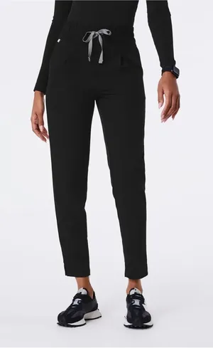FIGS Black High-Waisted Scrub Pants thumbnail 1
