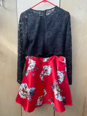 Macy's Red Homecoming Dress thumbnail 3