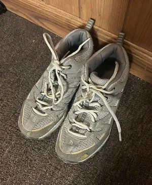 The North Face Women's Gray and Yellow Hiking Shoes thumbnail 1