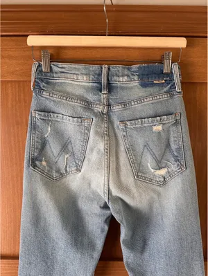 MOTHER Superior High Waisted Rider Skimp Jeans in The Confession Wash Women’s 27 thumbnail 10