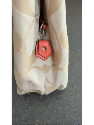 Coach Campbell Signature Hobo Bag - Light Khaki/Coral thumbnail 8