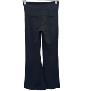 Betabrand‎ Black Mid-Rise Flare Pull-On Ponte Dress Yoga Pants XS Petite Career thumbnail 2