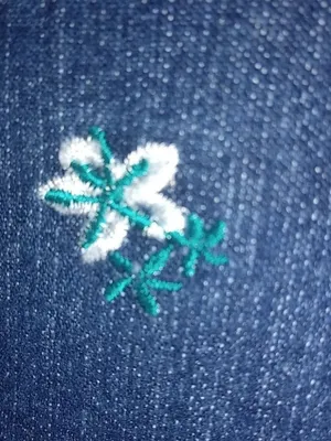 White Stag Flowered 10 Capri Pull On Jeans thumbnail 4