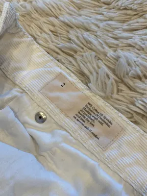 Vintage Y2K Low Rise White Corduroy Bootcut Jeans thumbnail 4