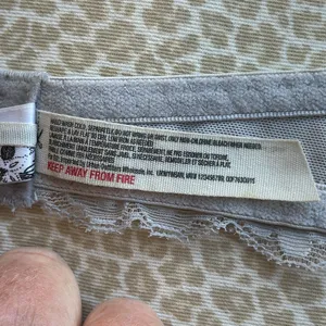 Free People Lace Halter Bralette in gray size XS thumbnail 8