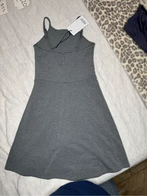 Girlfriend Collective Gray Athletic Dress w/ Built Unitard / XS thumbnail 3
