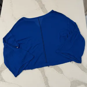 Free People We The Free Dahlia Thermal Waffle Knit Bell Sleeve Top Women’s Small thumbnail 10