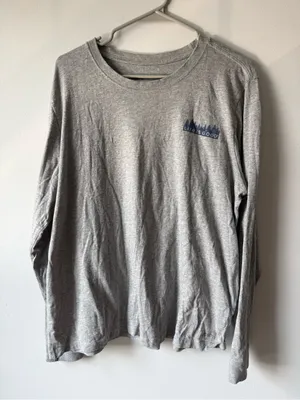 Life Is Good Long Sleeve T-shirt Hike More Worry Less Graphic Crusher T Gray XL thumbnail 2