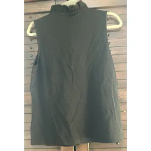 NWT TAHARI Black Sleeveless Blouse Sz Med Classic Staple Career Party Versatile thumbnail 5