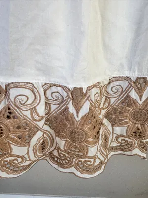 Love by Design Southhampton embroidered button front white cotton maxidress sz S thumbnail 10