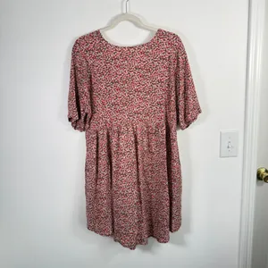Natural Life Ditsy Floral Mini Babydoll Dress Boho Preppy Pockets Womens XS/S thumbnail 7