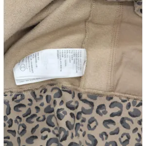 NWT Abercrombie & Fitch A&F Open Front Cardigan Sweater Cheetah Brown 2XS thumbnail 6