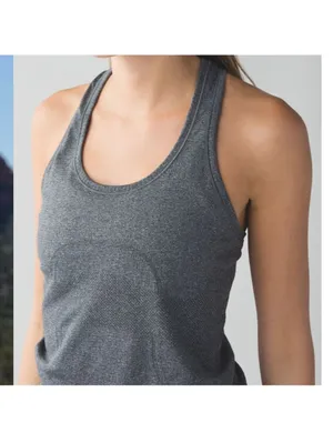 Lululemon Swiftly Tech Racerback Tank Top Heathered Gray Women's Size 4 thumbnail 4