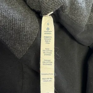 Lululemon Gratitude Wrap Heathered Inkwell Cardigan‎ Shawl Collar Size 6 thumbnail 13