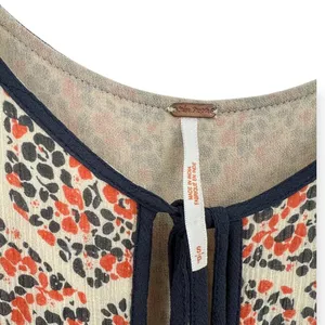 Free People | S | Touch The Sky Printed Tank Sleeveless Baby doll Top Blouse thumbnail 5