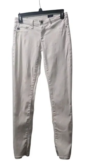 AG Adriano Goldschmied Womens The Prima Cropped Jeans,‎ White, 25 thumbnail 1