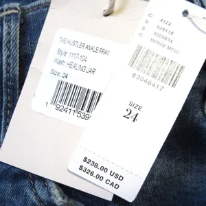 NWT Mother Hustler Ankle Fray in Healing Jar High Rise Boot Crop Stretch Jean 24 thumbnail 3