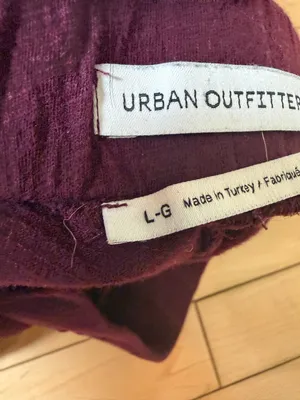 Urban Outfitters UO Jesse Split Wide Leg Pant Burgundy Maroon Size large thumbnail 10