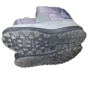 Lands’ End Winter Snow Commuter Boots insulated 406465 womens sz 9B grey purple thumbnail 8
