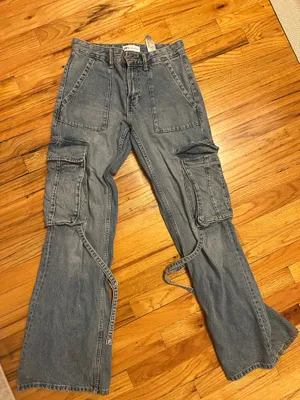 Zara Cargo Jeans - low Waisted thumbnail 2