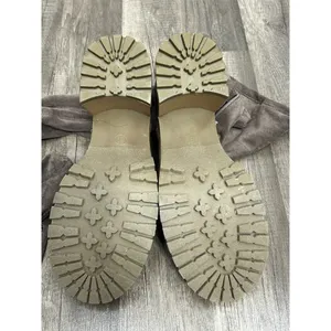 NEW Altar’d State Faux Suede Over The Knee Boots Taupe Chunky Lug Sole Size 8.5M thumbnail 13